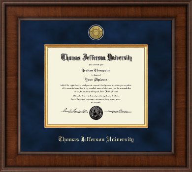 Thomas Jefferson University diploma frame - Presidential Gold Engraved Diploma Frame in Madison