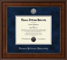 Thomas Jefferson University diploma frame - Presidential Silver Engraved Diploma Frame in Madison