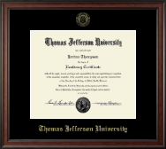 Thomas Jefferson University certificate frame - Gold Embossed Certificate Frame in Studio