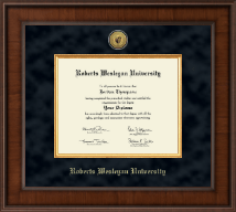 Roberts Wesleyan diploma frame - Presidential Gold Engraved Diploma Frame in Madison