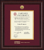 Harvard University diploma frame - Presidential Gold Engraved Diploma Frame in Premier