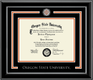 Oregon State University diploma frame - Showcase Diploma Frame in Onyx Silver