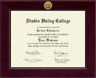 Diablo Valley College diploma frame - Century Gold Engraved Diploma Frame in Cordova