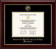 Connecticut State Community College Manchester diploma frame - Gold Embossed Diploma Frame in Gallery