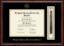 Brigham Young University Hawaii diploma frame - Tassel & Cord Diploma Frame in Southport