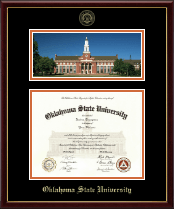 Oklahoma State University diploma frame - Campus Scene Diploma Frame in Galleria