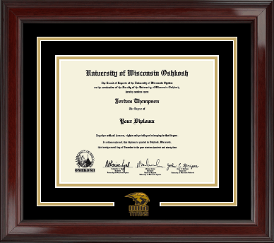 University of Wisconsin Oshkosh diploma frame - Dimensions Diploma Frame in Encore
