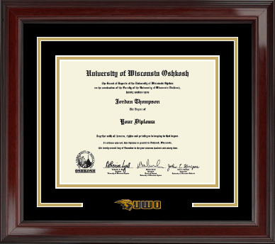 University of Wisconsin Oshkosh diploma frame - Dimensions Diploma Frame in Encore