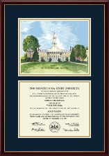 Pennsylvania State University diploma frame - Litho Diploma Frame in Galleria