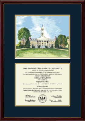 Pennsylvania State University diploma frame - Litho Diploma Frame in Galleria