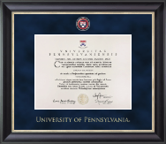 University of Pennsylvania certificate frame - Regal Certificate Frame in Noir