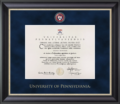 University of Pennsylvania certificate frame - Regal Certificate Frame in Noir