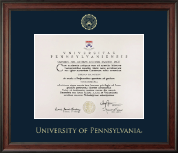 University of Pennsylvania certificate frame - Gold Embossed Certificate Frame in Studio