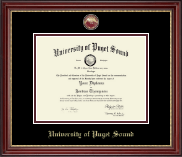 University of Puget Sound diploma frame - Masterpiece Medallion Diploma Frame in Kensington Gold