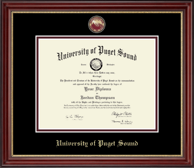 University of Puget Sound diploma frame - Masterpiece Medallion Diploma Frame in Kensington Gold