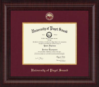 University of Puget Sound diploma frame - Presidential Masterpiece Diploma Frame in Premier