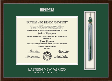Eastern New Mexico University diploma frame - Tassel & Cord Diploma Frame in Delta