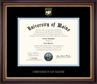 The University of Maine Orono diploma frame - Gold Embossed Diploma Frame in Regency Gold