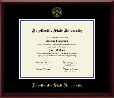 Fayetteville State University diploma frame - Gold Embossed Diploma Frame in Galleria
