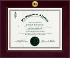 Pi Sigma Alpha Honor Society certificate frame - Century Gold Engraved Certificate Frame in Cordova