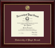 University of Puget Sound diploma frame - Masterpiece Medallion Diploma Frame in Gallery