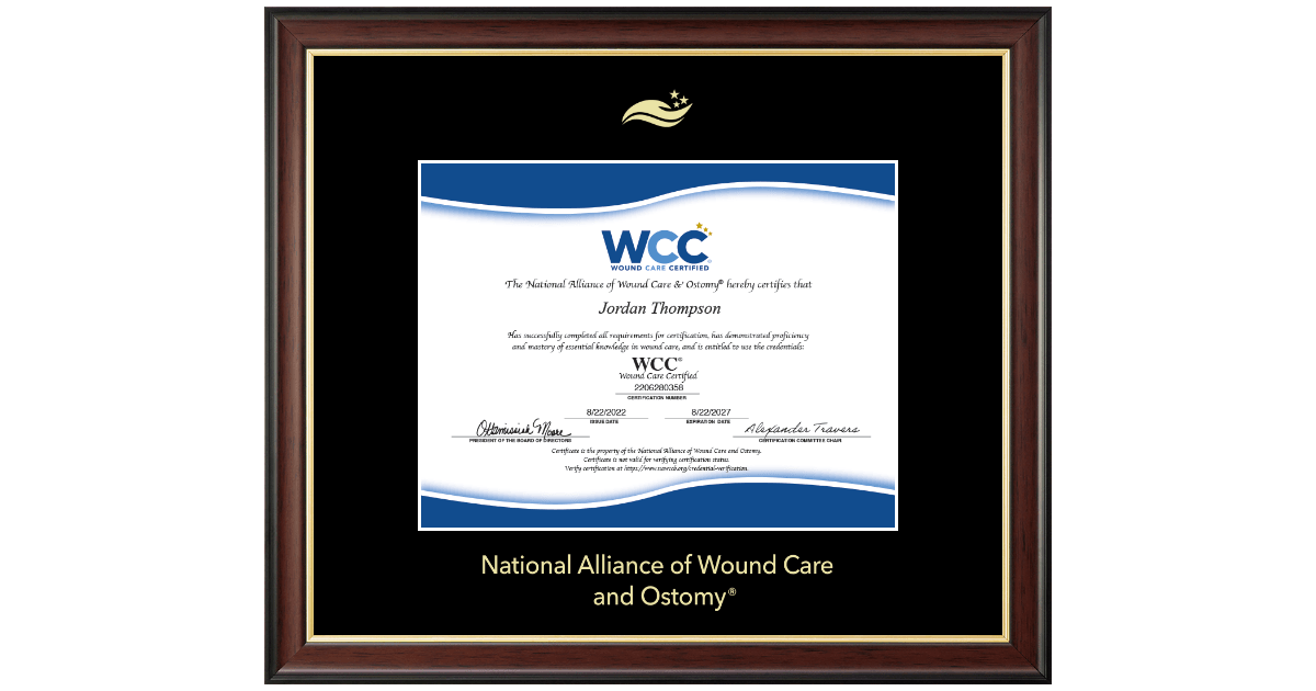 Gold Embossed Certificate Frame in Studio Gold National Alliance of