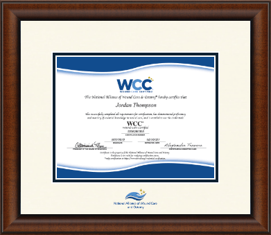 National Alliance of Wound Care and Ostomy certificate frame - Dimensions Certificate Frame in Austin