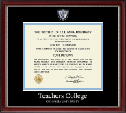 Columbia University diploma frame - Pewter Masterpiece Medallion Diploma Frame in Kensington Silver