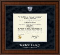 Columbia University diploma frame - Presidential Masterpiece Diploma Frame in Madison