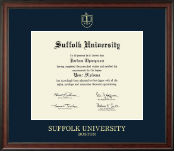 Suffolk University diploma frame - Gold Embossed Diploma Frame in Studio