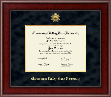 Mississippi Valley State University diploma frame - Presidential Gold Engraved Diploma Frame in Jefferson