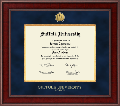 Suffolk University diploma frame - Presidential Gold Engraved Diploma Frame in Jefferson