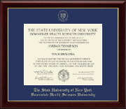 The SUNY Downstate Health Sciences University diploma frame - Gold Embossed Diploma Frame in Gallery