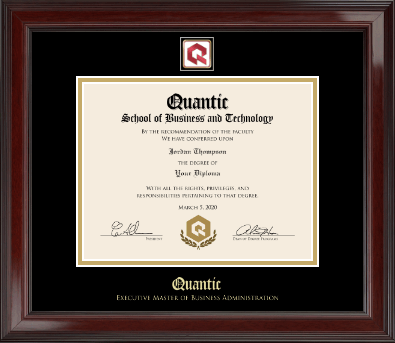 Quantic diploma frame - Masterpiece Medallion Diploma Frame in Encore