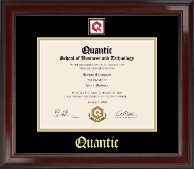 Quantic diploma frame - Masterpiece Medallion Diploma Frame in Encore