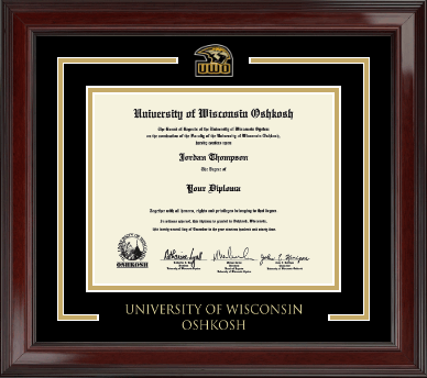 University of Wisconsin Oshkosh diploma frame - Spirit Medallion Diploma Frame in Encore