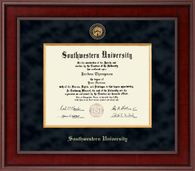 Southwestern University diploma frame - Presidential Masterpiece Diploma Frame in Jefferson