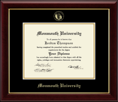 Monmouth University diploma frame - Gold Embossed Diploma Frame in Gallery