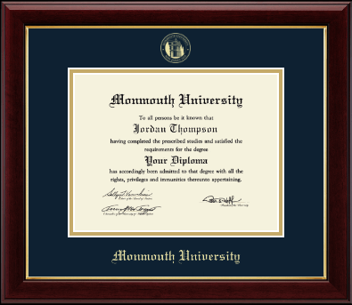 Monmouth University diploma frame - Gold Embossed Diploma Frame in Gallery