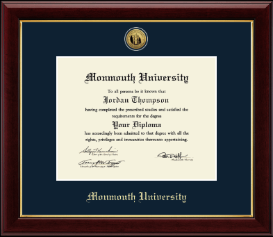 Monmouth University diploma frame - Gold Engraved Medallion Diploma Frame in Gallery