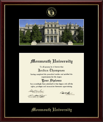 Monmouth University diploma frame - Campus Scene Diploma Frame in Galleria