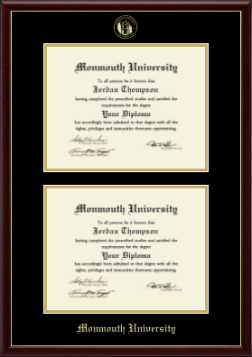 Monmouth University diploma frame - Double Diploma Frame in Galleria