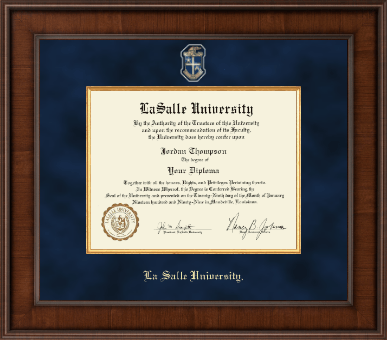 La Salle University diploma frame - Presidential Masterpiece Diploma Frame in Madison