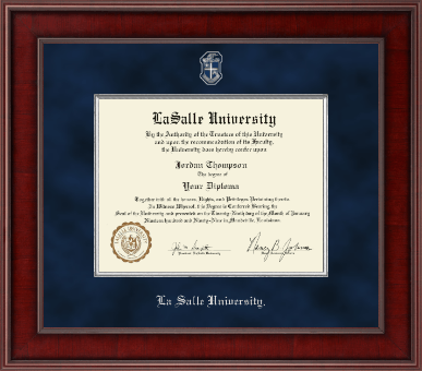La Salle University diploma frame - Presidential Pewter Masterpiece Diploma Frame in Jefferson