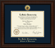 La Salle University diploma frame - Gold Engraved Medallion Diploma Frame in Lenox