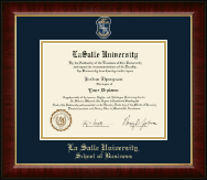 La Salle University diploma frame - Masterpiece Medallion Diploma Frame in Murano