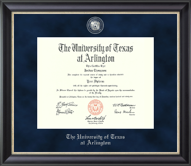 The University of Texas at Arlington diploma frame - Regal Diploma Frame in Noir
