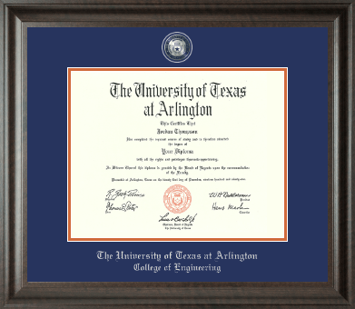 The University of Texas at Arlington diploma frame - Masterpiece Medallion Diploma Frame in Acadia