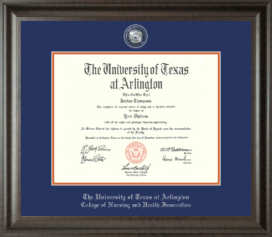 The University of Texas at Arlington diploma frame - Masterpiece Medallion Diploma Frame in Acadia