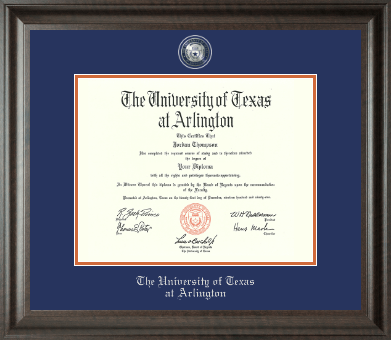 The University of Texas at Arlington diploma frame - Masterpiece Medallion Diploma Frame in Acadia